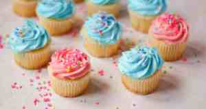 gender reveal cupcakes