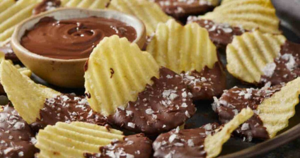 chocolate covered potato chips